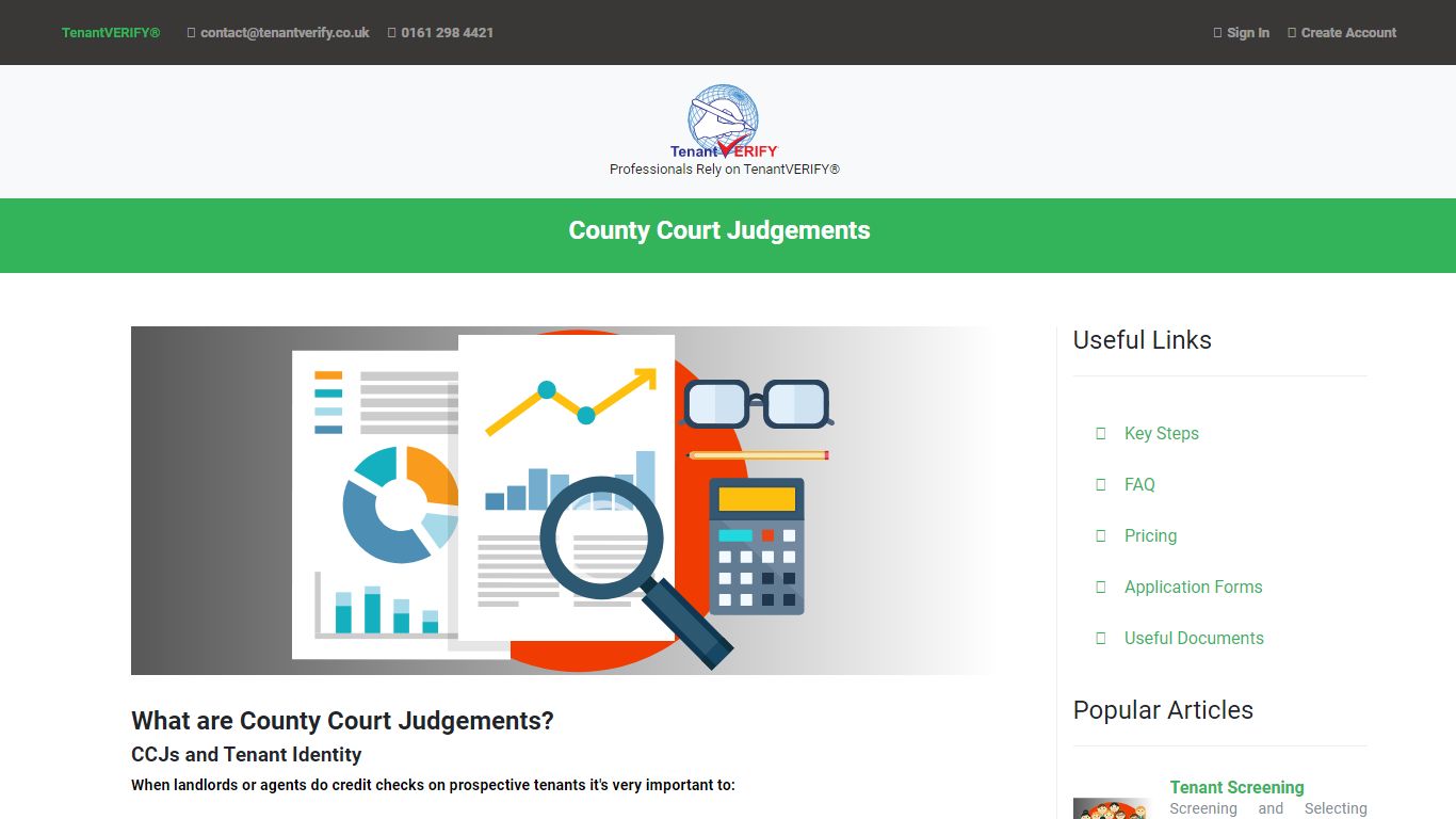 TenantVERIFY® - County Court Judgements